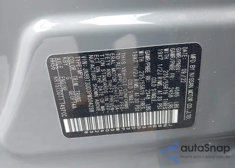 2023 Nissan Rogue Platinum Intelligent Awd from USA, damaged, VIN JN8BT3DD3PW304238